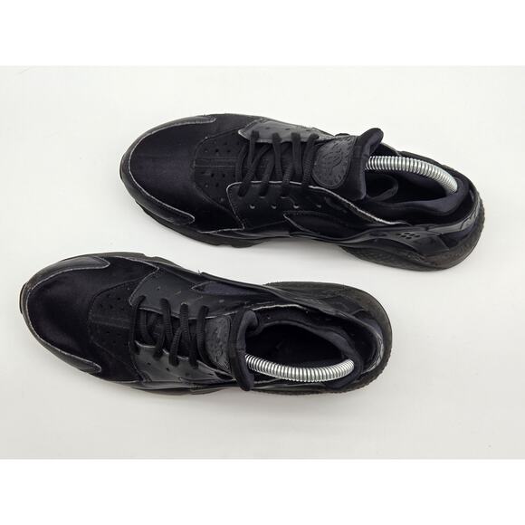 Nike Air Huarache Run Womens Size 10.5 Black Athletic Shoes Sneakers 634835-012 - Picture 2 of 8